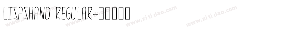 LisasHand Regular字体转换